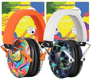 PROHEAR 032 Kids Ear Protection 2 Pack - Noise Cancelling Headphones Ear Muffs for Autism, Toddlers, Children,Individual Packing - Orange & White