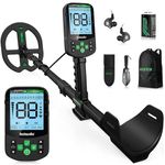48" MAX Deep Depth Metal Detector for Adults, Hazlewolke 11''DD Waterproof Coil Professional Metal Detector, Strong Anti-Interference, 5 Professional Mode with Pinpoint, Gold Detector Kit for Beach