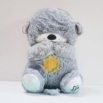 FUN4YOU Portable Plush Baby Toy with Music Sounds Lights & Breathing Motion (30 CM) Soft Cuddly Teddy Bear with Heartbeat Effect | Interactive Gift for Babies Toddlers, Perfect Plush Stuffed Animal