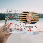 I’m Always With You-Custom Photo Memorial Plaque, Personalized Acrylic Plaque, Memorial Gift for Family Members Mom Dad Brother Sister