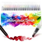 Amteker Watercolour Brush Pens Set, 24+2 Brush Pens with Soft Flexible, Art Supplies Pens, Art Set for Kids Teenagers, Gifts for 10 Year Olds Girls, Stocking Stuffers Gifts for Teenage Teens Girls
