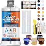 Granite and Quartz Countertop Chip Repair Kit, Tile & Fiberglass Porcelain Repair Kit,Marble Tub Repair Kit to Quickly Fix Cracks Ceramic Corian Bathtub Sink Toilet Dents Holes Scratchs