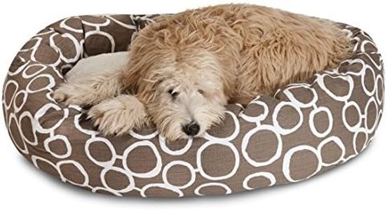 Majestic Pet 40" Fusion Mocha Sherpa Bagel Bed