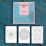 EKDALI Celebrating Self | Affirmation cards for women | Empowering and motivating cards | 32 beautifully crafted cards (Mandala Colouring cards)