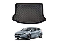 Boot Liner for Volvo V40 (2012-2019) Tailored Fit Car Floor Mat Protector Guard Tray Black Custom Fitted Accessory - Dog Friendly & Waterproof with Raised Edges