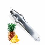 Pineapple Peeler Eye Remover Clip Fruit Vegetable Eye Peeler Clip Stainless Steel Kitchen Gadgets Pineapple Slicer Cutter Pineapple Seed Remover Cutting Clip Ideal for Home Hotel Kitchen Use (1Pc)