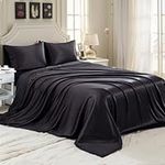 T Tersely 4 Piece Satin Sheets Quee