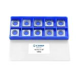 CDBP 14mm Square Straight Carbide Cutter Inserts for Woodturning, 14×14×2mm-30° Replacement Knives for Woodworking Roughing Tool,10pcs