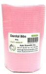 Aaka Dental Bib Light Pink 125 Pcs,13x18 Disposable 3 Ply Dental Patient Bib, Aduitr Bibs I Tattoo I Waterproof / 2 Ply Tissue + 1 Ply Poly/Polyback Sheet;