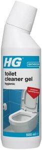 HG Toilet Cleaner Gel, Hygienic Limescale Remover & Anti Stain Formula for Loo Seat, Bowl & Rim, Powerful Heavy Duty Cleaning & De-Scaler Treatment Product for Bathroom & WC -500ml (321050106)