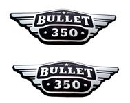 Gate 7 Bullet 350 Tool Box Side Panel Logo, Silver, Set of 2 (3mm Thick)