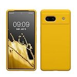 kwmobile Case Compatible with Google Pixel 7a Case - TPU Silicone Phone Cover with Soft Finish - Radiant Yellow