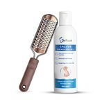 Dr Foot Callus Remover Gel Helps to Remove Calluses and Corns - 100ml & Dr Foot Foot File Callus Remover | For Dead skin, Calluses, Cracked Heels & Hard Skin Remover - With Free Brush