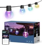 eufy Outdoor String Lights E10, 96ft with 30 Smart RGBWW LED Bulbs, Endless AI Light Themes for Christmas Decorations, IP65 Waterproof for Patio, Fence, Balcony, Link with Cameras, Voice & App Control