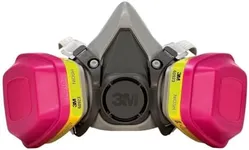 3m 62023ha1-c Half Facepiece Reusable Respirator All-in-one Kit, Multi-purpose, M (1 Mask and 1-pair Cartridges)