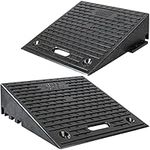 Pack of 2-6" Inch Driveway Kerb Ramp, Heavy Duty Rubber Ramps Perfect for Pavements, Low Cars, Kerb Ramps for Motorhome, Truck, Shed Ramps, Pets & Wheelchair Threshold Ramp (6")