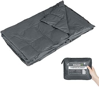 4Monster Outdoor Reisedecke kompakt, Warme Camping Decke Ultraleicht, Wasserabweisende Bettdecke für Outdoor Reise Picknick Camping Indoor (Grau, XL: 200 X 144 cm)
