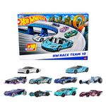 Hot Wheels Toy Cars, 10-Pack of Race Cars, Includes 1:64 Scale Corvette, Lamborghini, McLaren & Hot Wheels Originals, HYM96