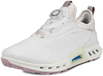 ECCO Women's Biom C4 Boa Gore-tex Waterproof Golf Shoe, White, 7-7.5