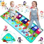 BelleStyle Kids Piano Mat, Musical Mat Keyboard Dance Mat for Toddler Boys Girls, Music Dancing Mat Touch Play Keyboard Carpet Floor Mat Educational Toys for Baby - 8 Instruments Sound