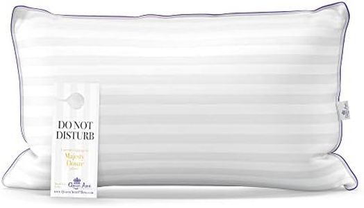 (Queen Firm) - Luxury Synthetic Down Hypoallergenic Pillow by Queen Anne Co. - Heavenly Down Allergy Pillows for The Bedroom (Queen Firm)