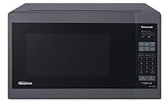 Panasonic NNSC688S Mid-Size 1200W Inverter Microwave Oven, 1.3 Cuft, Black Stainless Steel