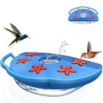 BirdDock Hummingbird Feeder Accessories, Plastic Hummingbird Feeder for Outdoors, Bird Feeder with 6 Feeding Ports, Ideal Gift for Hummingbird Lovers