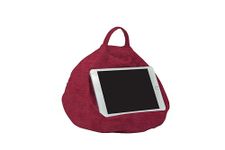 Rooms By Me Cranberry Tablet Stand Cushion for Tablets, eReaders, Smartphones and Books with Accesories Pocket | UK Made | Over 50 Designs