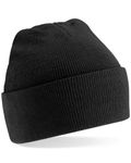 Beechfield Classic Cuffed Beanie - Warm and Stylish Hat Black