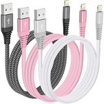 iPhone Charger, 3Pack 3FT/1M iPhone Charger Cable Fast Charging USB Lightning Cable Compatible with iPhone 14 13 Pro Max 13 12 11 Pro Max XS XR X 8 7 Plus 6S 5 SE