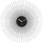 Karlsson Wall Clock Peony Steel Large Black, Metal, 17,5 x 4,5 x 12