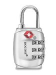 Docoss -Set Of 1-331-Metal Tsa Locks For Luggage/Number Lock For Bag Luggage Tsa Lock Number Password Travel Locks(Silver) - Combination Lock