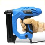 Household Nail Gun & Staple Gun 2in1 Electric Heavy Duty Stapler Nailer Tool, 10-25mm Electric Straight Nail Staple Gun Heavy Duty Woodworking Tool 220V Power