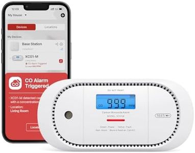 X-Sense Smart Carbon Monoxide Detector XC01-M, an Accessory for FS31 or FS51 Smoke Alarm Kit, Wireless Interconnected Portable CO Detector, Model XC01-M, 1-Pack
