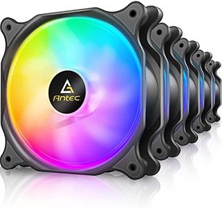 Antec 120mm Case Fan, RGB Case Fans, 5 Packs RGB Fans, PC Fan, 4-PIN RGB, F12 Series