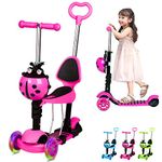 Kick Scooter For Kids 3 Wheels With Pu Led Light