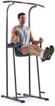 Sunny Health & Fitness Power Tower – Multi-Functional Fitness Equipment for Strength Training, Home Gym, Full Body Workouts with Captain’s Chair, Dip Station, Pull-Up Bar, Push-Up & Core Trainer