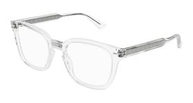 Gucci Vintage Eyeglasses GG0184O 50mm For Men Women - Bundle Ocu-Kit Eyewear Care Packet, Silver, 50-21-145