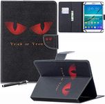 Universal Case for 9-10.5'' Tablet, Newshine Colorful Wallet Stand Cover for iPad 9.7 2017/2018, iPad 2/3/4, Galaxy Tab A 10.1, Amazon Fire HD 10 and Other 9.7 10.1 10.5 Models - Trick Or Treat