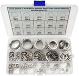 HVAZI 265PCS Metric 304 Stainless Steel C-Clips External Retaining Ring Assortment Kit