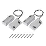 uxcell Rolling Door Contact Magnetic Reed Switch Alarm with 2 Wires for N.C. Applications MC-56 2pcs