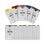 Xspring RFID Blocking Sleeves, 20 Packs Credit Card Protection Sleeves, Credit Card Protector RFID Blocking Sleeves, Waterproof Credit Card Sleeve for Credit Cards, Identity Card, Debit Card Men