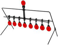 KCT Shooting Practice Spinning Metal 9 Targets Self Resetting Air Gun Rifle Set Freestanding Target