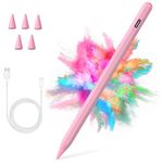 Stylus Pen for iPad 2018-2022 with Palm Rejection, Active Pencil for Apple iPad 10th/9th/8th/7th Generation, iPad Pro 11/12.9 inch, iPad Air 5th/4th/3th Gen, iPad Mini 6th/5th Gen (Pink)