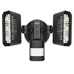 SANSI LED Outdoor Motion-Activated Security Lights, 27W (200W Equiv.) 2700lm, 5000K Daylight, Waterproof Flood Light with Adjustable Head, 5 Year Warranty, Black