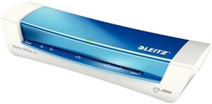 Leitz iLAM 73680036 A4 Laminator for 80 to 125 mic Laminating Pouches, includes Laminating Pouches Starter Kit, Ideal for Use in Home Office, Small Offices & School, Blue, iLAM