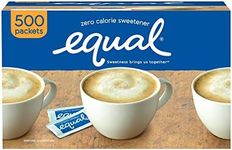 EQUAL 0 Calorie Sweetener, Sugar Substitute, Zero Calorie Sugar Alternative Sweetener Packets, Sugar Alternative, 500 Count