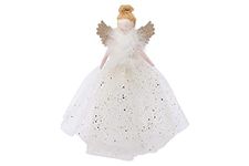 CGB Giftware | Large Christmas Light Up Angel Tree Topper - Gold | Joy To The World Range | Angel | Christmas | Festive | Xmas | Tree Decoration | GB05937