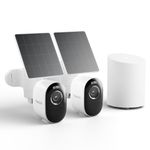 REOLINK 2K Solar Security Cameras Wireless Outdoor, 2.4/5 GHz WiFi, Solar Powered, Home Security Cameras System with Color Night Vision, Smart Detection, Motion Recording, No Monthly Fee, 2 Cam-Kit