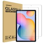 (2 Pack) Orzero Compatible for Samsung Galaxy Tab S6 Lite 10.4 inch Tempered Glass Screen Protector, 2.5D Arc Edges 9 Hardness HD Anti-Scratch Full-Coverage (Lifetime Replacement)